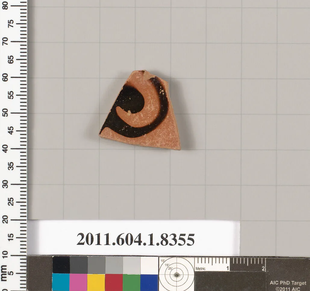 Terracotta fragment of a kylix (drinking cup) — Unknown