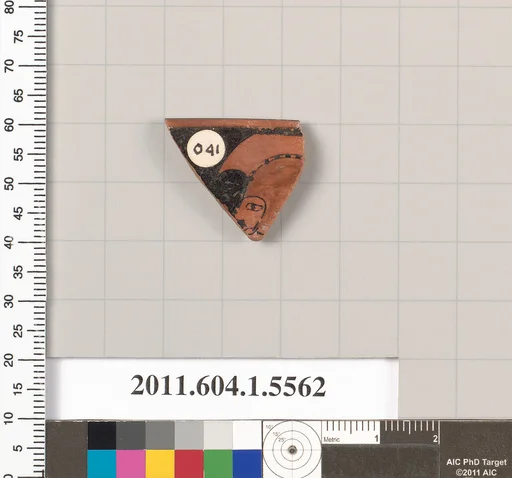 Terracotta rim fragment of a kylix (drinking cup)