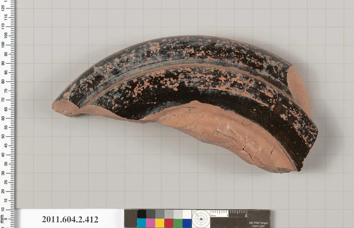 Terracotta fragment of a column-krater (bowl for mixing wine and water) — Unknown
