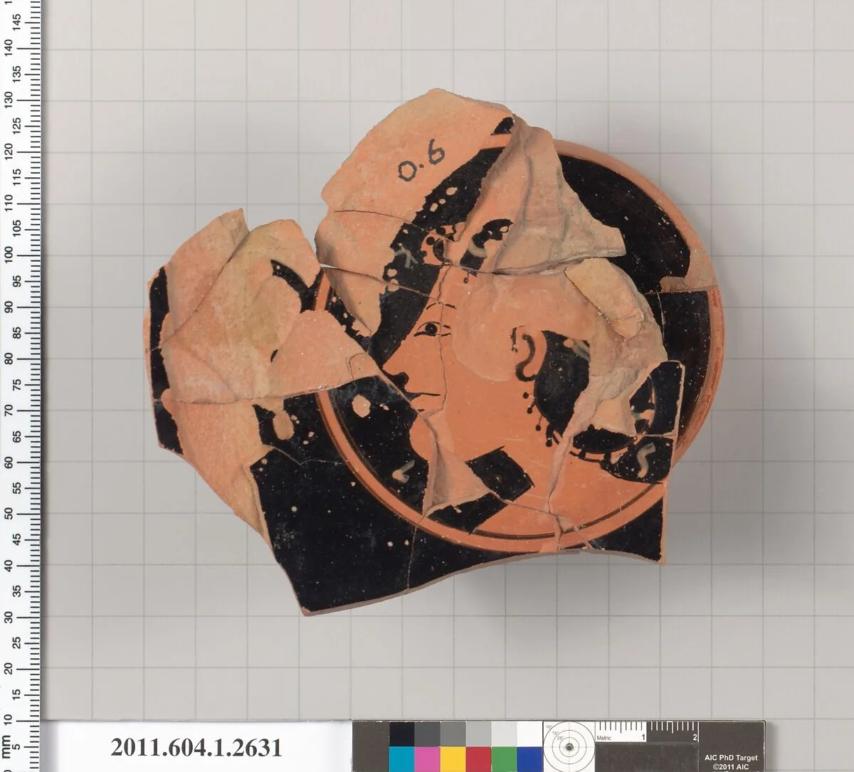 Terracotta fragment of a kylix (drinking cup) — Unknown