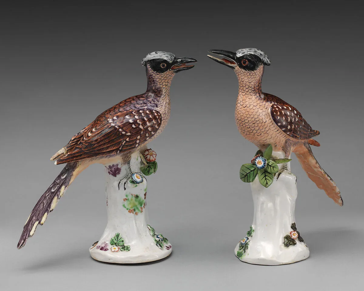 Pair of cuckoos — Chelsea Porcelain Manufactory
