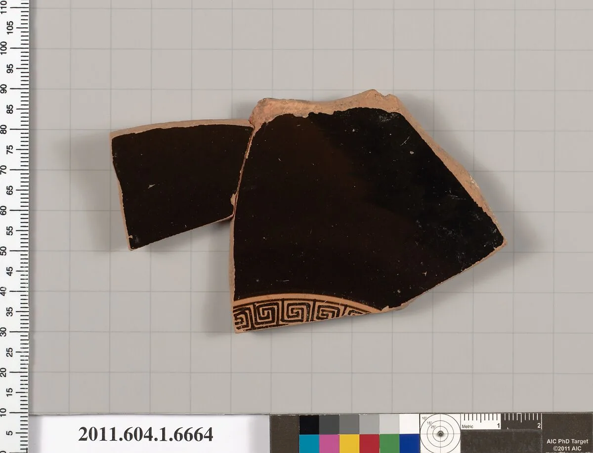 Terracotta fragment of a kylix (drinking cup) — Unknown