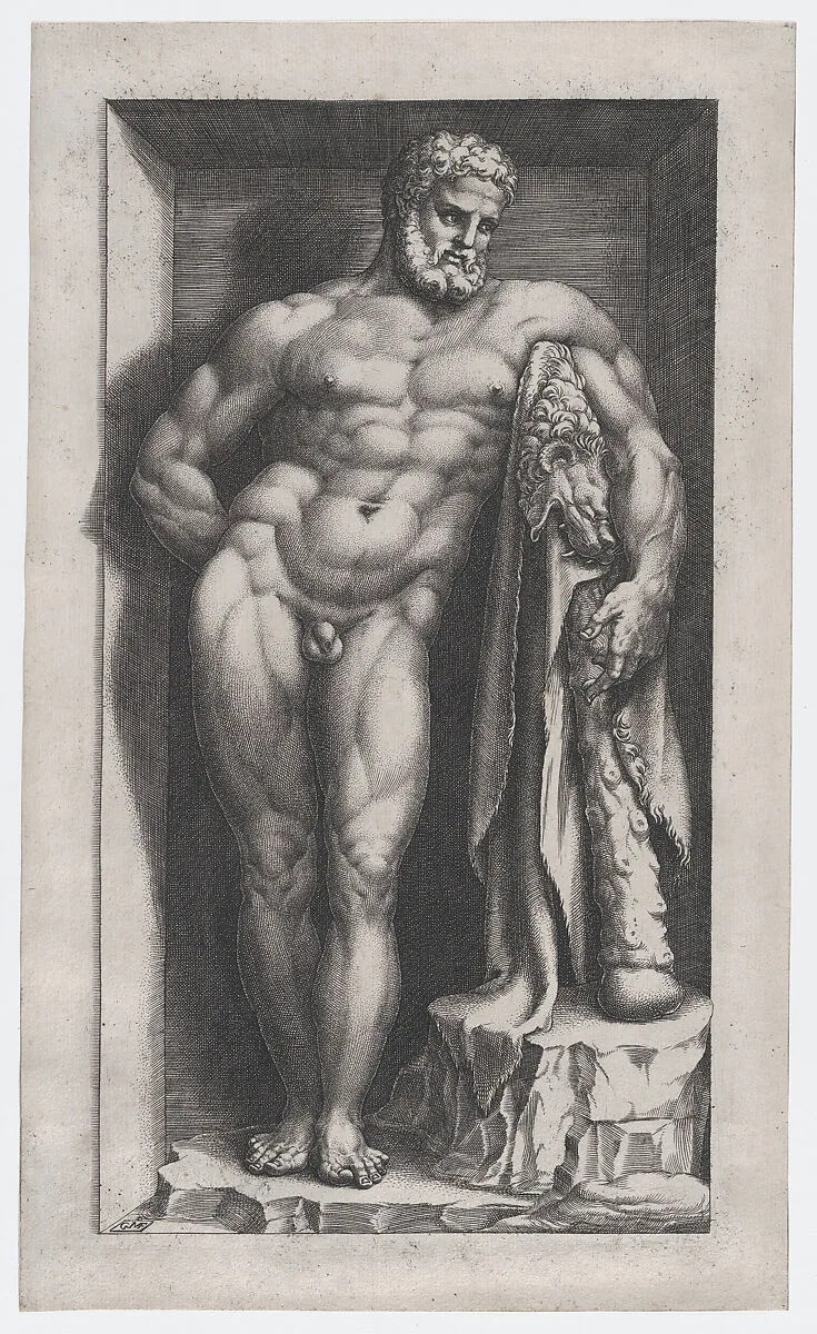 Speculum Romanae Magnificentiae: The Farnese Hercules — Giorgio Ghisi