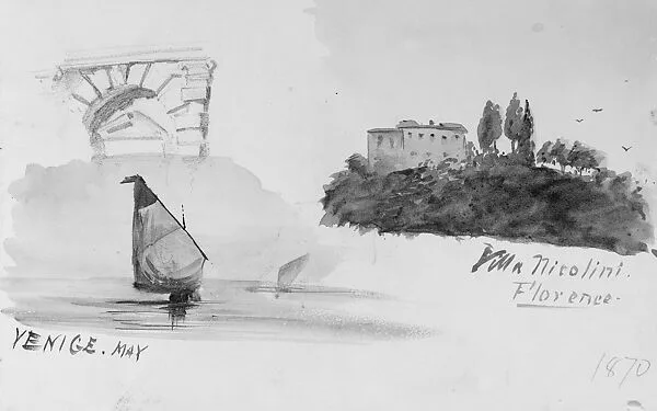 Venice; Villa Nicolini, Florence; Architectural Details — John Singer Sargent