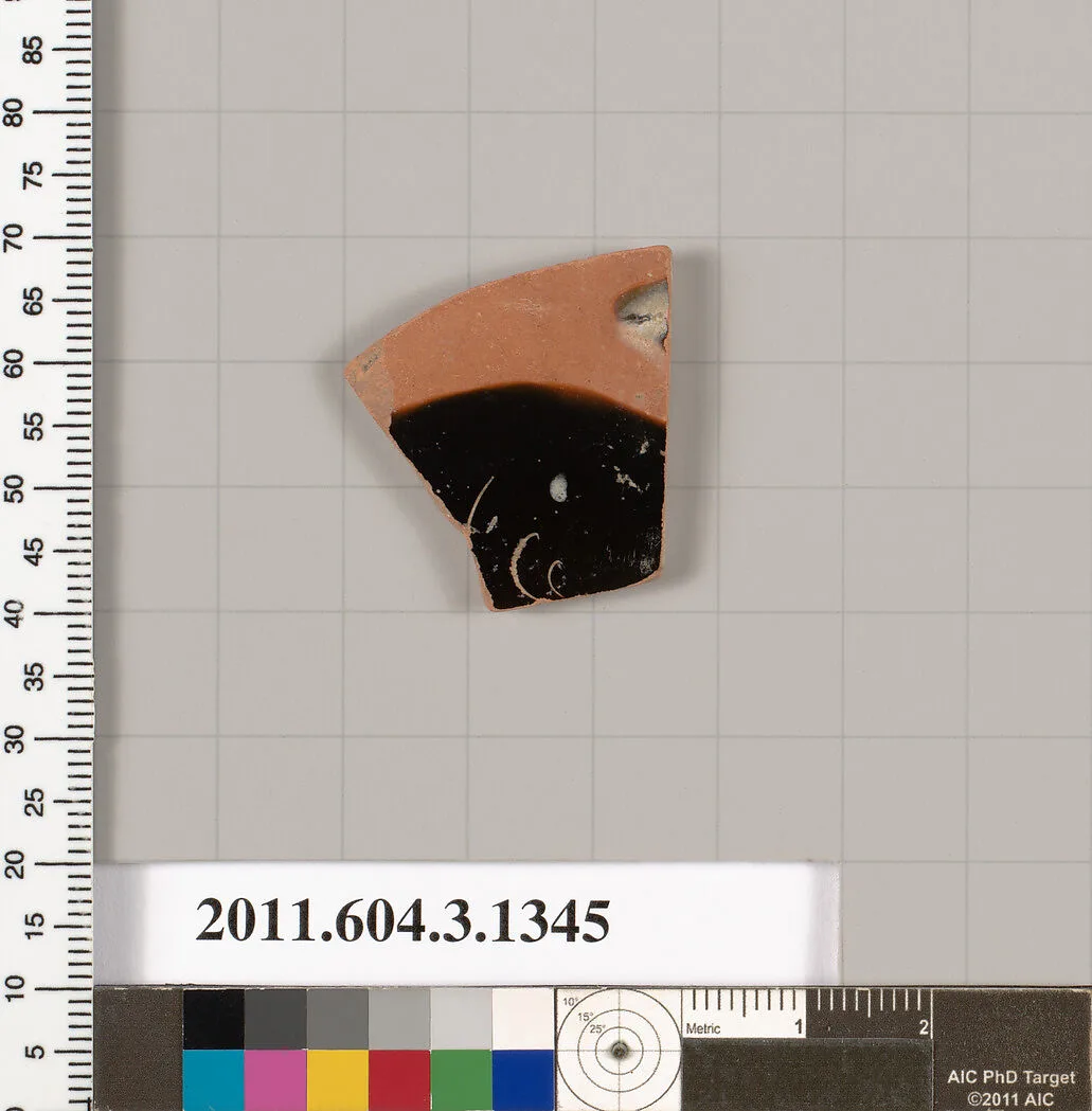 Terracotta fragment of a skyphos (deep drinking cup) — Unknown