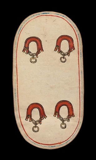 4 of Collars, from The Cloisters Playing Cards