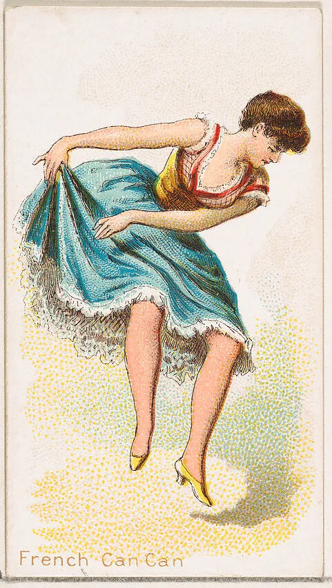 French Can-Can Dancer, from the Dancing Women series (N186) issued by Wm. S. Kimball & Co. — William S. Kimball & Company
