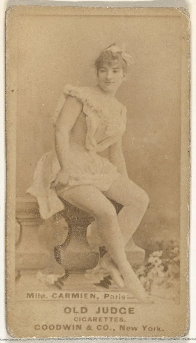 Mlle. Carmen, Paris, from the Actors and Actresses series (N171) for Old Judge Cigarettes — Goodwin & Company