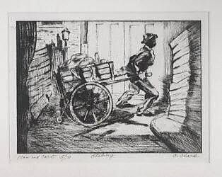 Man and Cart — Claude Clark, Sr.
