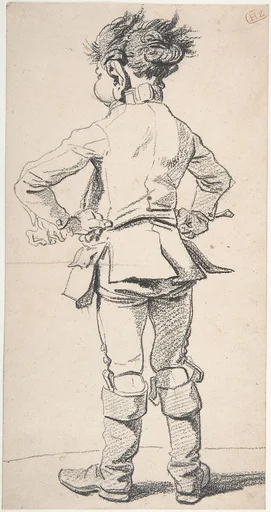 Back View of a Roman Servant Boy