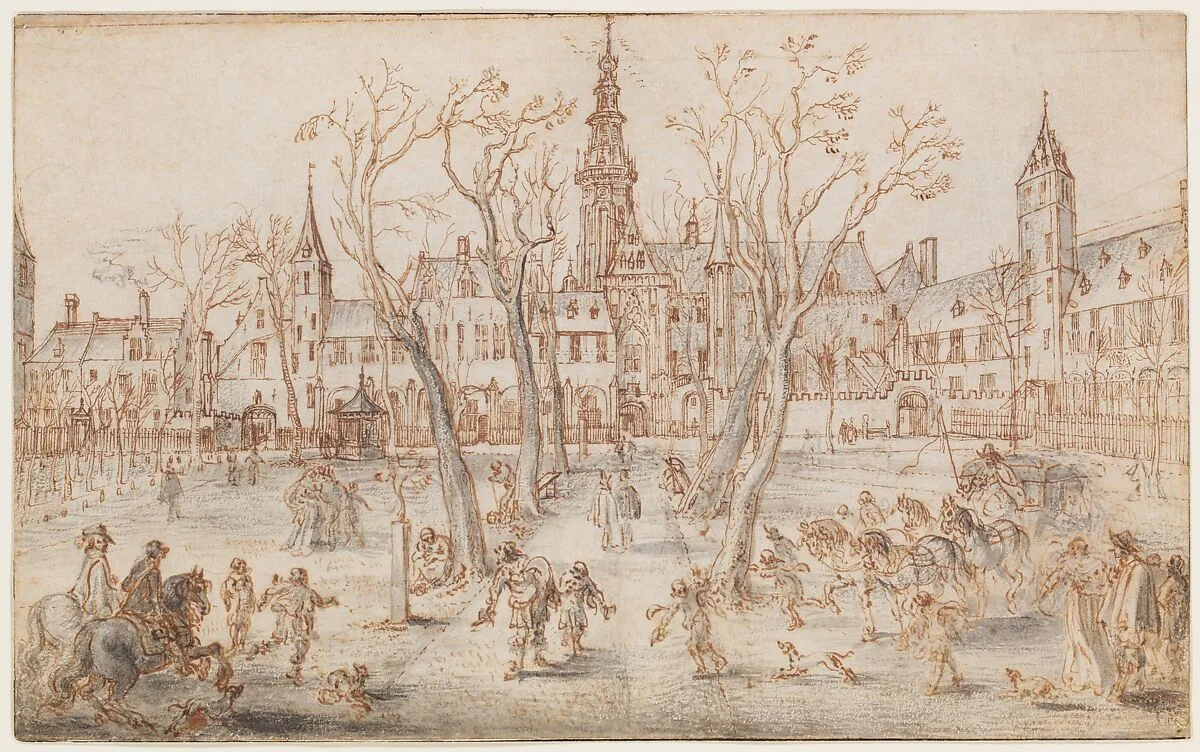 Abdijplein of Middelburg — Adriaen van de Venne