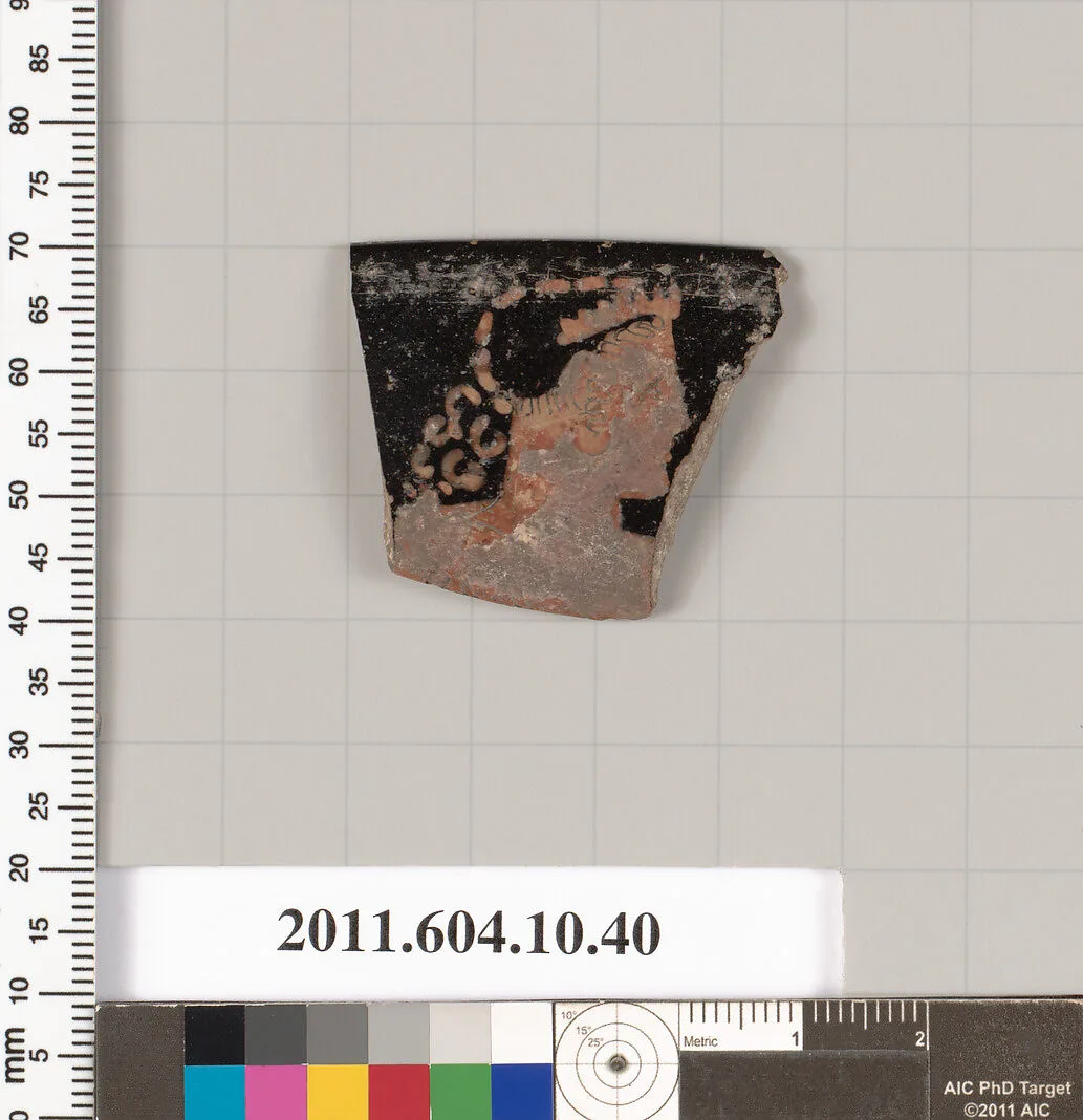 Terracotta rim fragment of a kylix (drinking cup) — Unknown