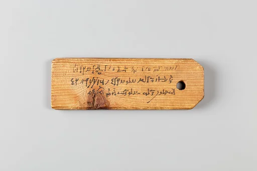 Mummy label of Psenpnouthes, (son of) Kollouthes; his mother Senpsenthmesios