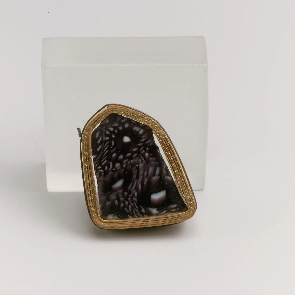 Glass mosaic bowl fragment — Unknown
