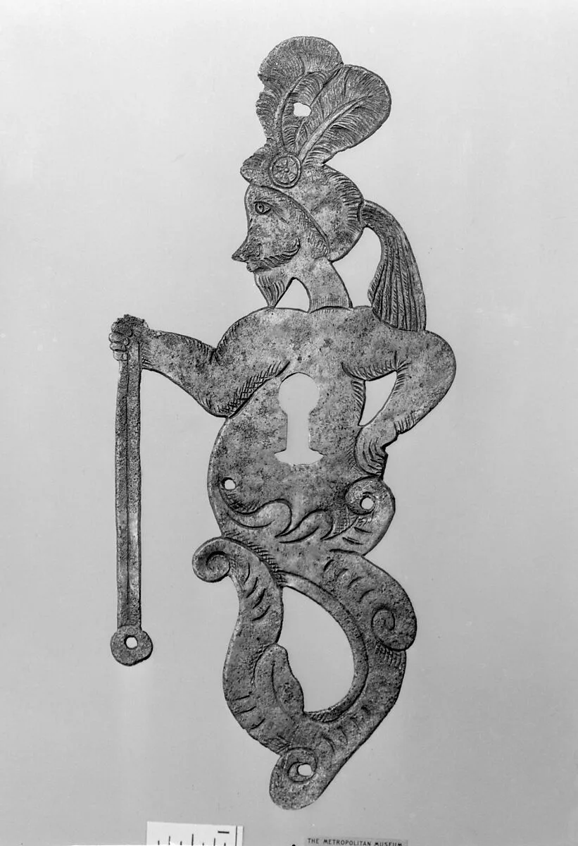 Pair of keyhole escutcheons — Unknown
