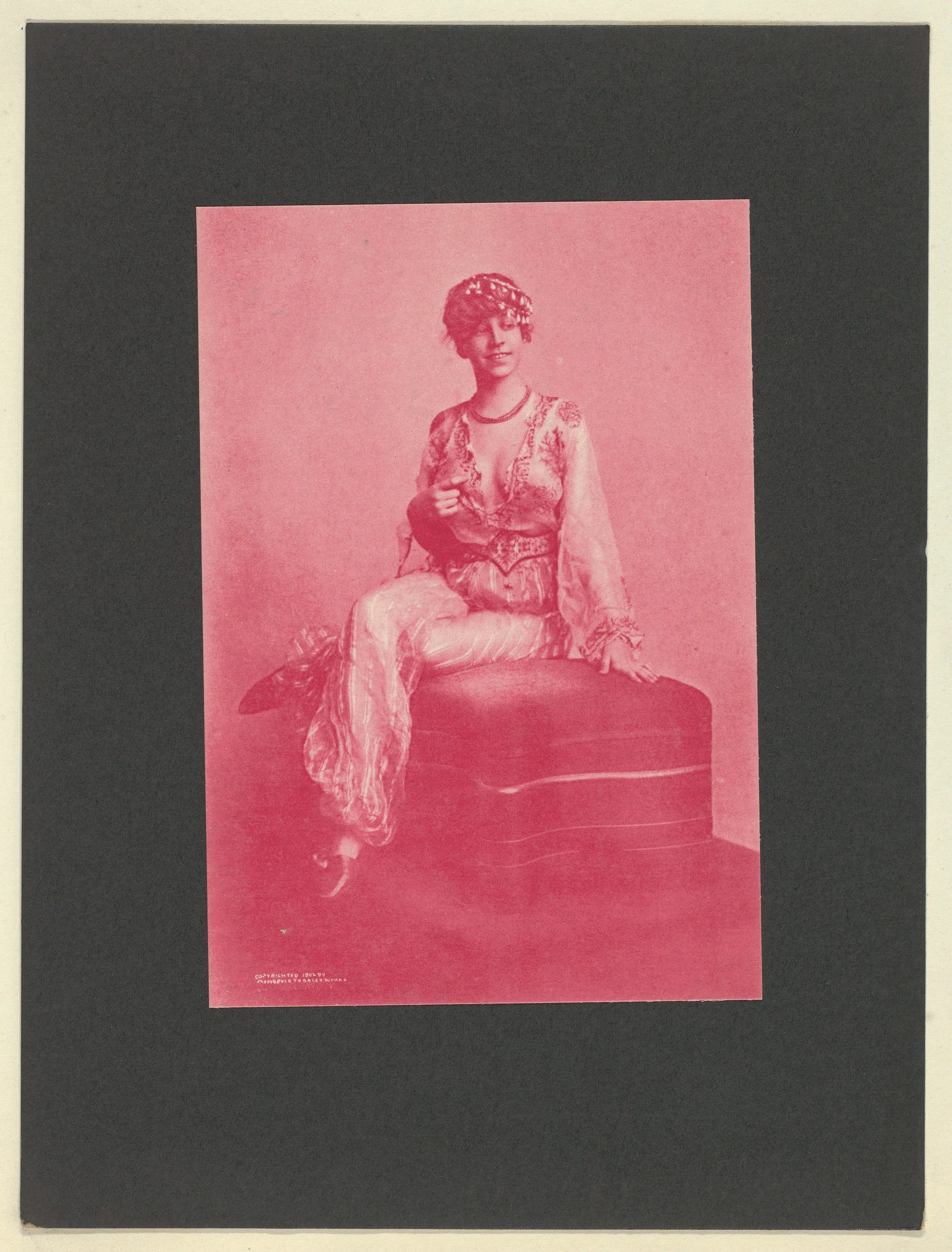 Plate 11, from Little Egypt Actresses series (T2), issued by Monopole Tobacco Works to promote Khedive Egyptian Cigarettes — Monopole Tobacco Works