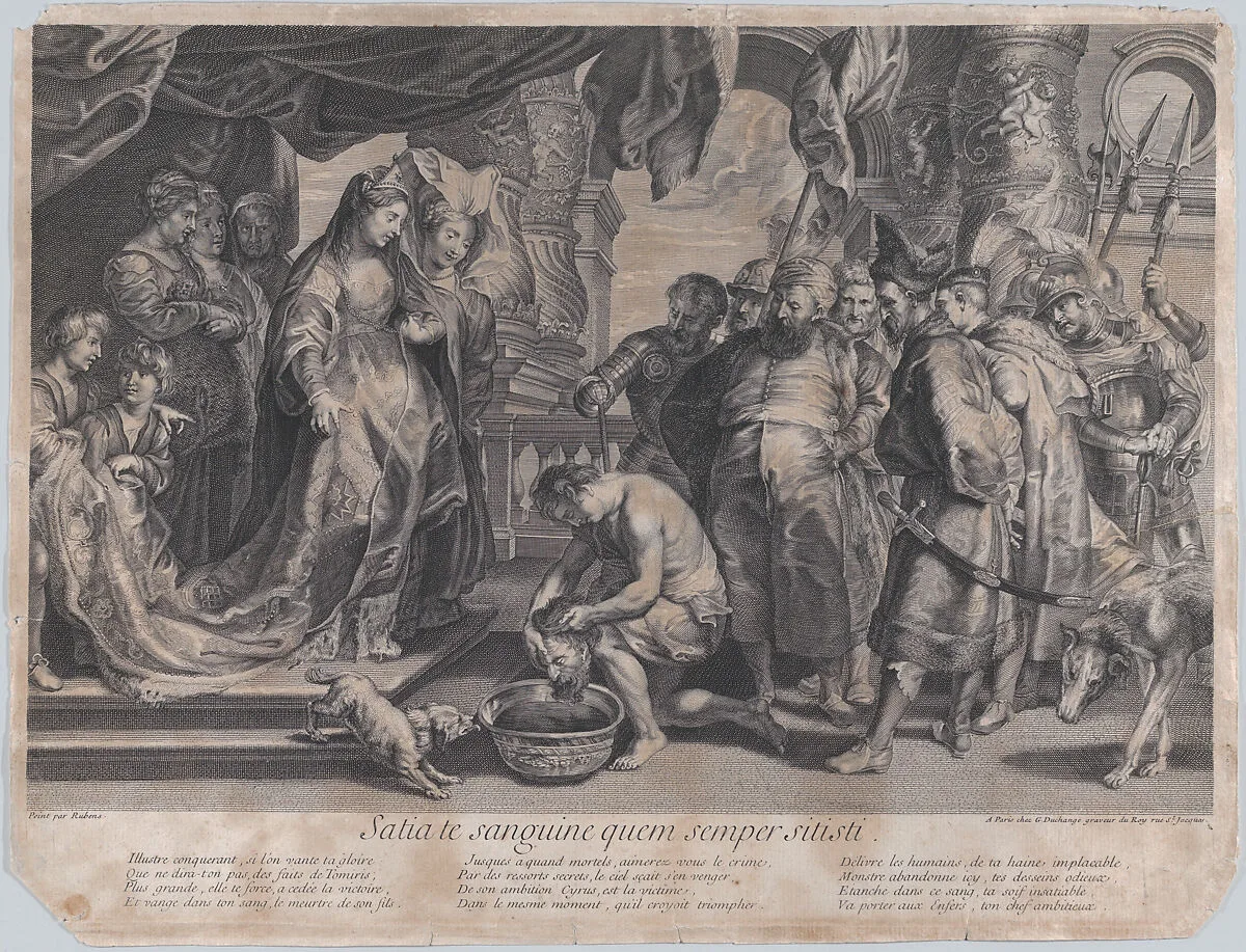 The Head of Cyrus brought to Queen Tomyris — Gaspard Duchange|Peter Paul Rubens
