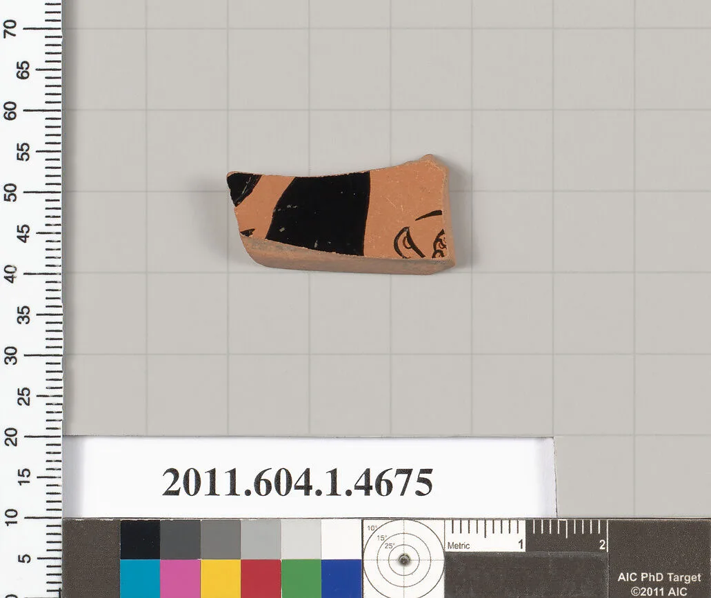 Terracotta fragment of a kylix (drinking cup) — Unknown