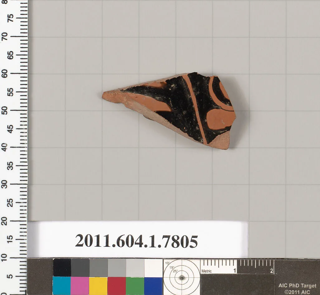 Terracotta fragment of a kylix (drinking cup) — Unknown