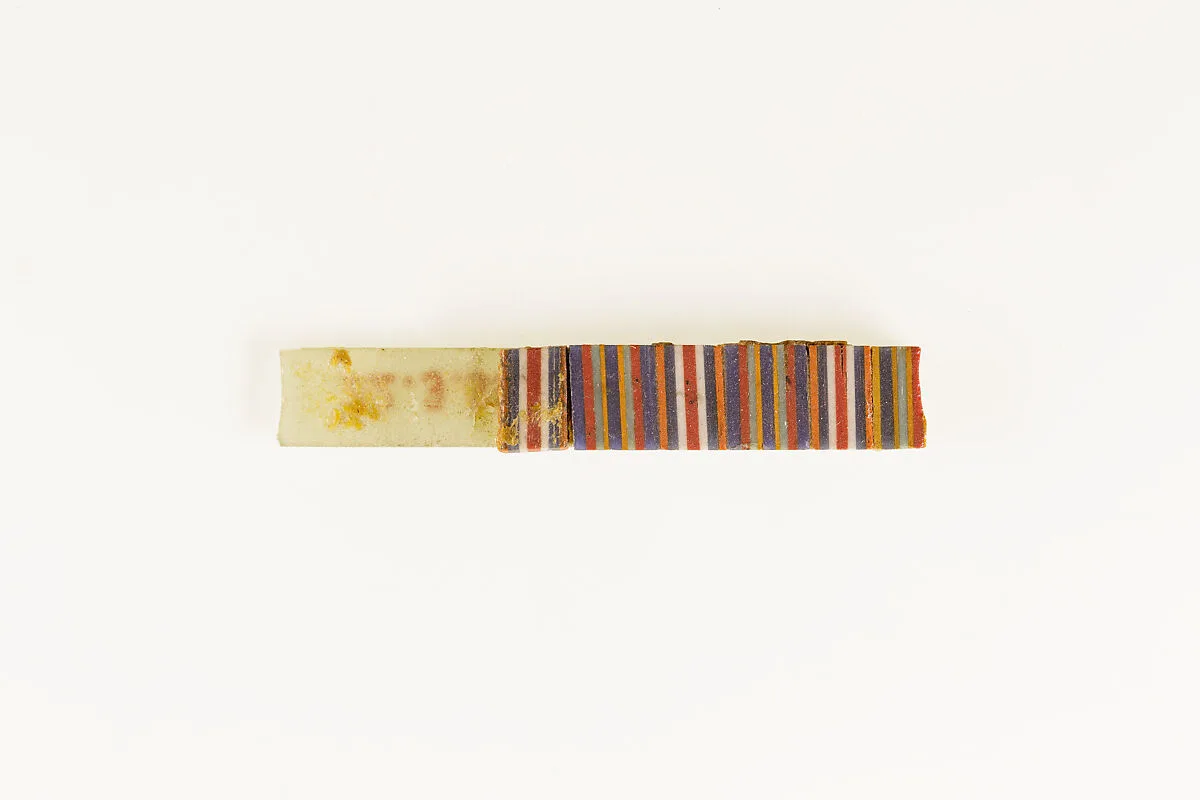 Fragment of mosaic glass inlay — Unknown