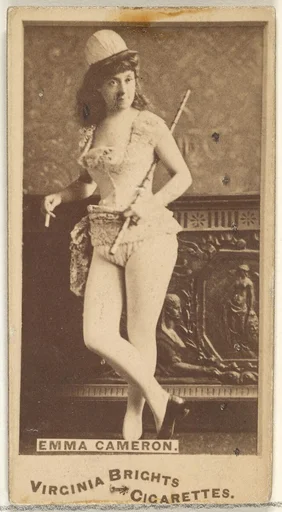 Emma Cameron, from the Actors and Actresses series (N45, Type 1) for Virginia Brights Cigarettes