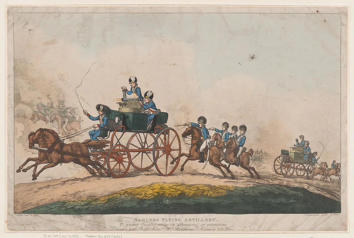 Sadlers Flying Artillery — Thomas Rowlandson