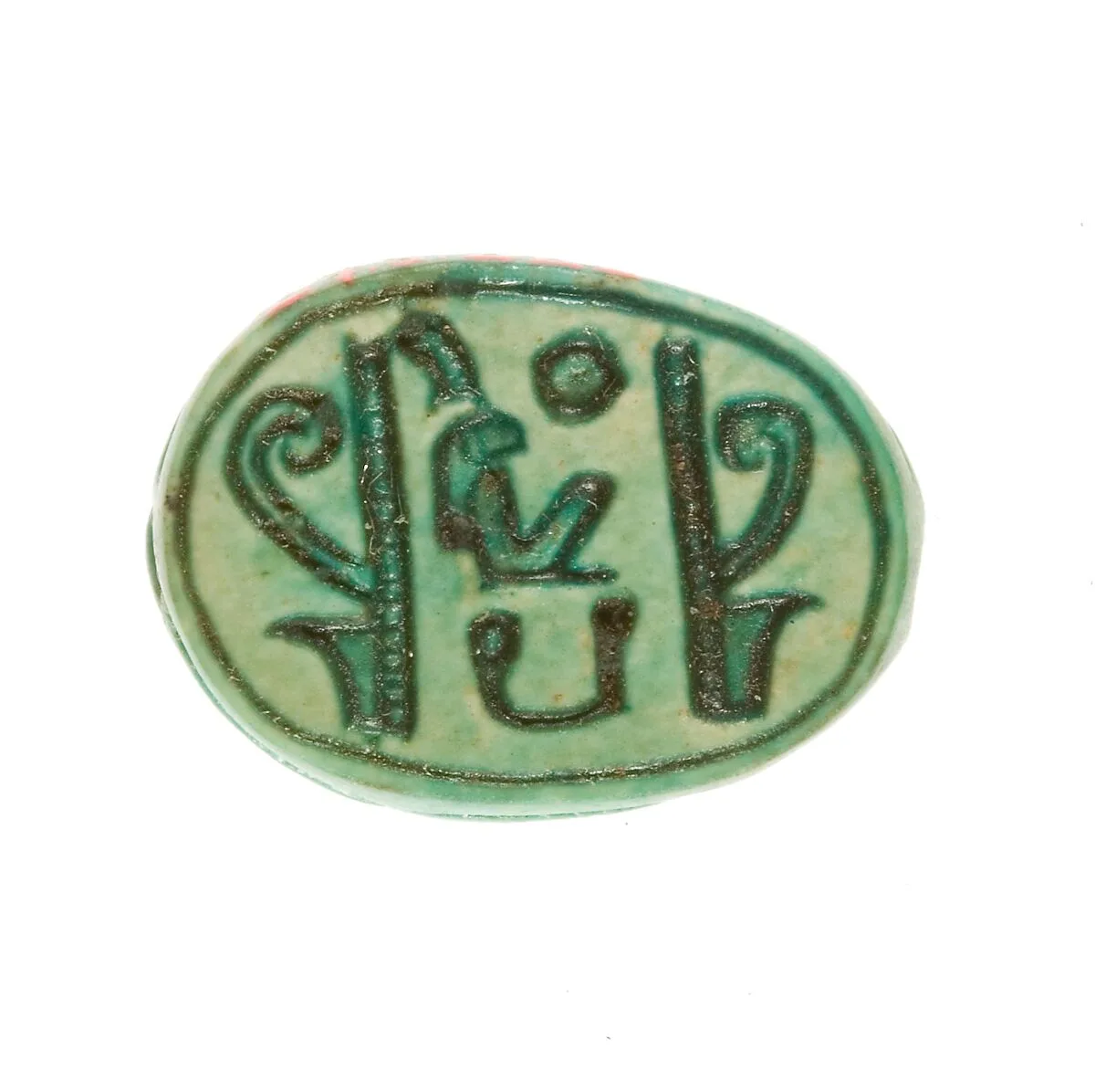 Scarab Inscribed with the Name Maatkare (Hatshepsut) Flanked by Two Red Crowns — Unknown