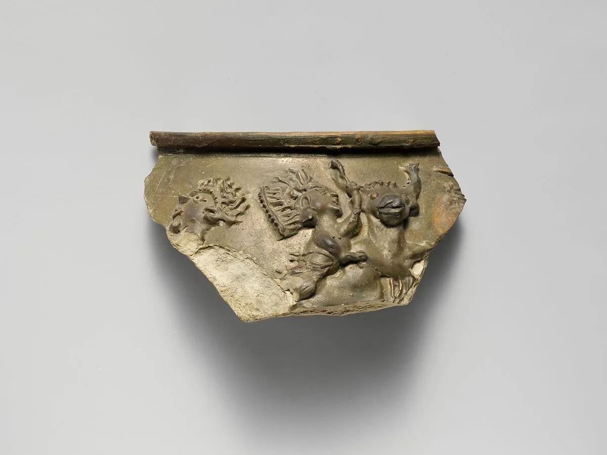 Terracotta fragment from the rim of a vase — Unknown