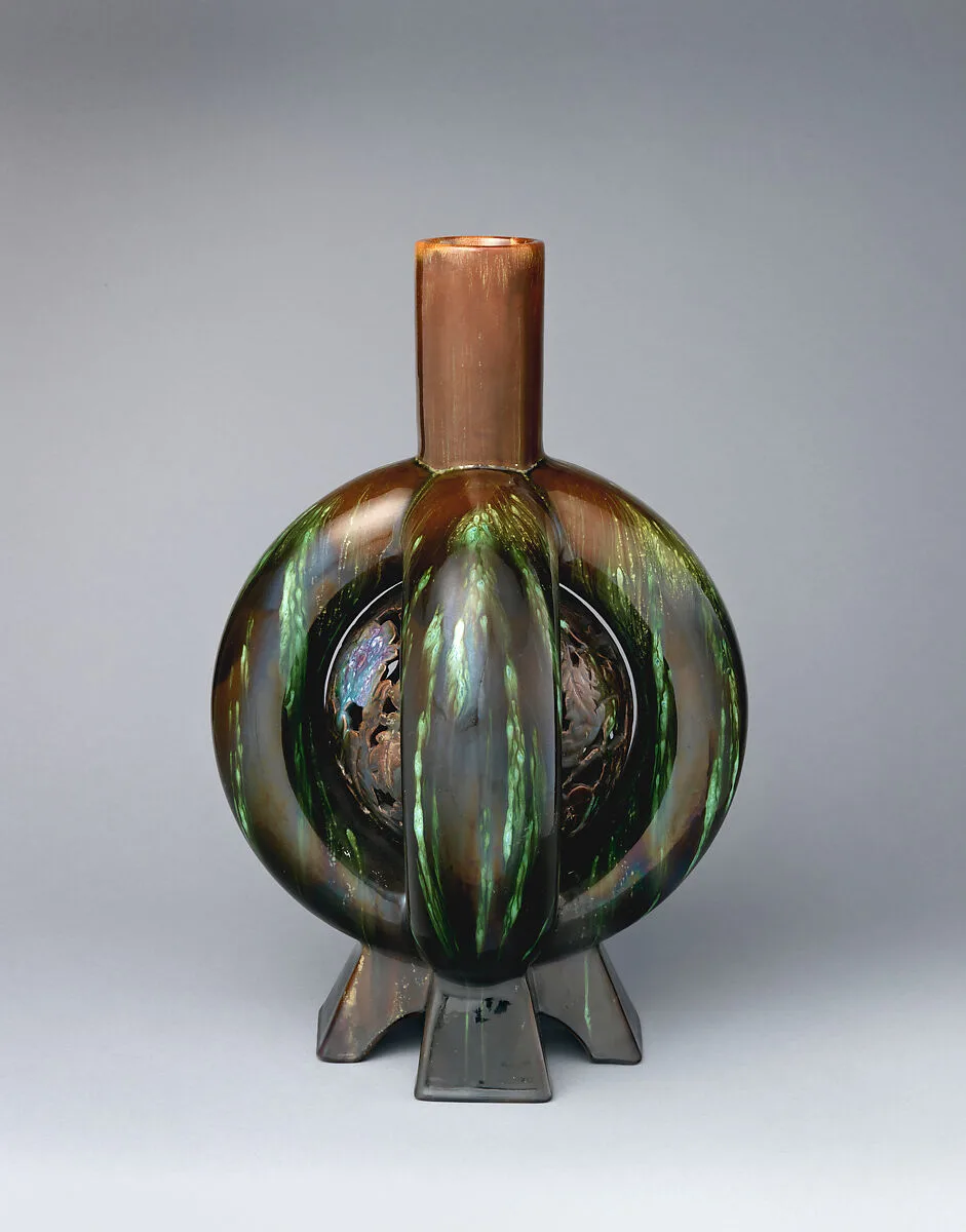 Lobed bottle vase — Christopher Dresser