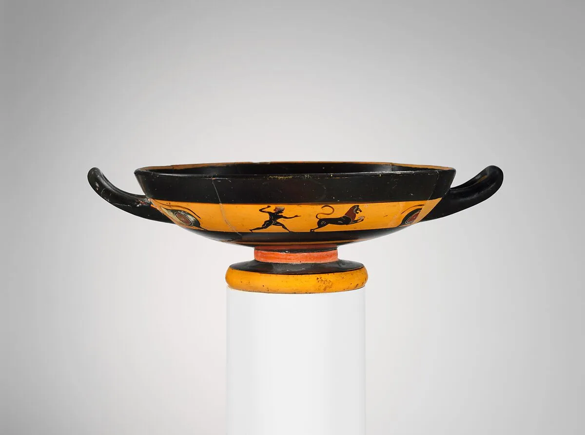Terracotta kylix (drinking cup) — Unknown