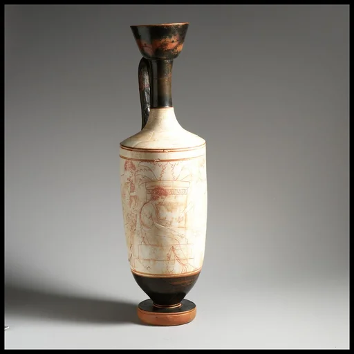 Terracotta lekythos (oil flask)