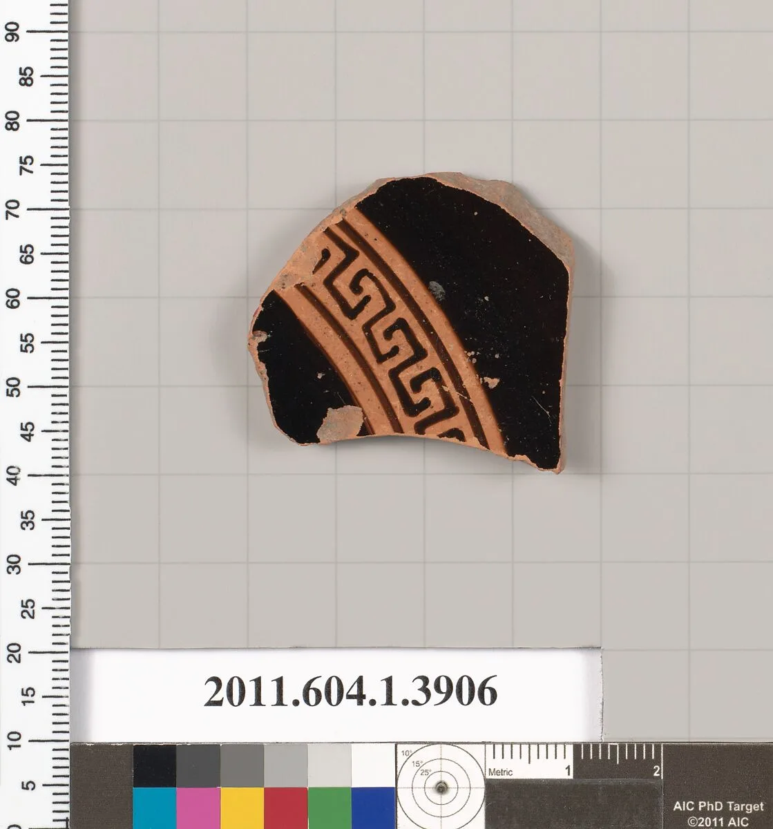 Terracotta fragment of a kylix (drinking cup) — Unknown