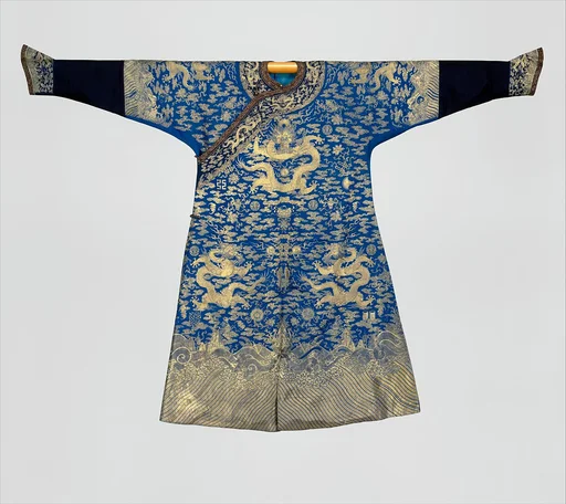 清乾隆 刺繡御用十二章吉服袍|Emperor’s twelve-symbol festival robe