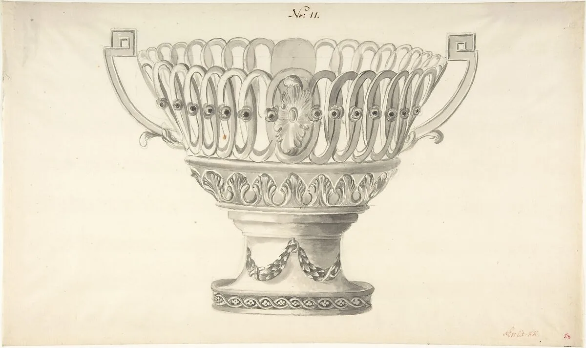 Design for a Bowl — Anonymous, French, 18th century