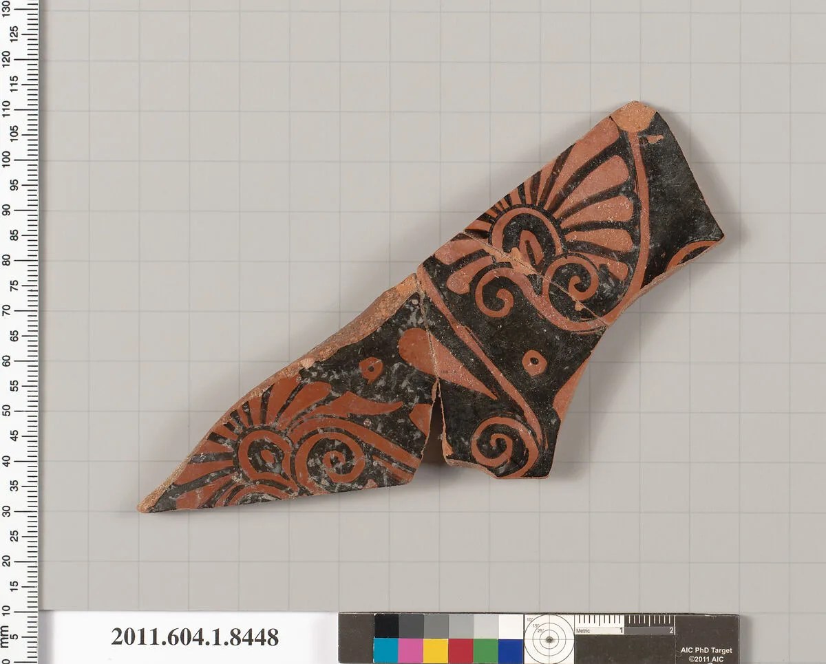 Terracotta fragment of a kylix (drinking cup) — Unknown