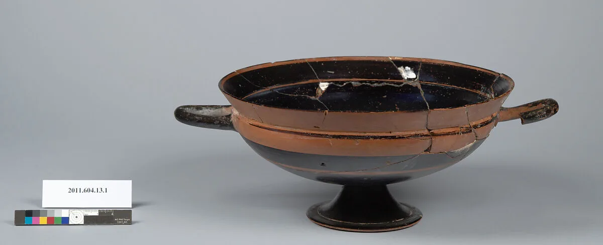 Terracotta kylix (drinking cup) — Unknown