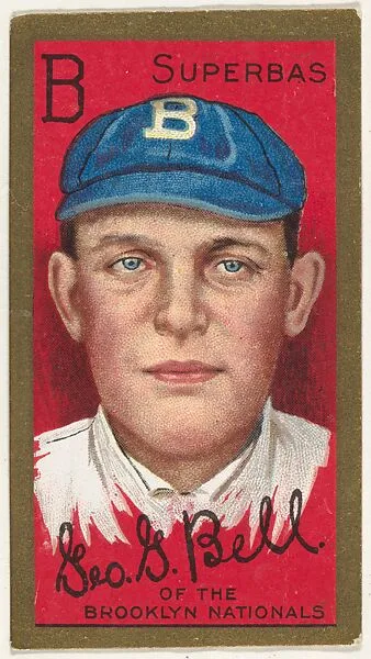 George G. Bell, Brooklyn Superbas, National League, from the "Baseball Series" (Gold Borders) set (T205) issued by the American Tobacco Company — American Tobacco Company