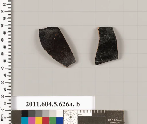 Terracotta rim fragments of kylikes (drinking cups)