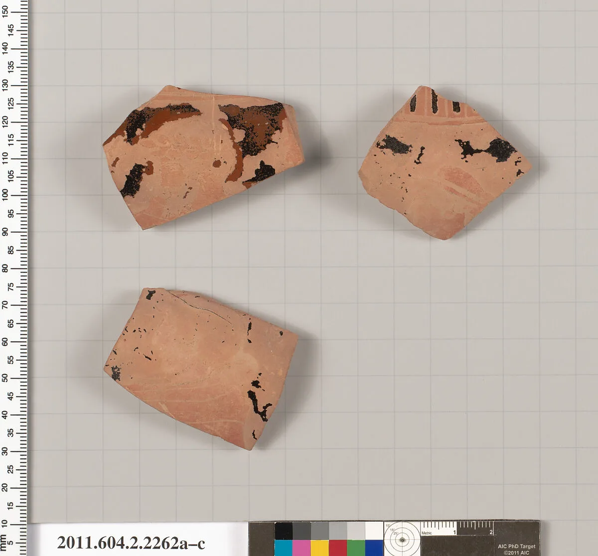 Terracotta fragments of a pot; unglazed on the inside — Unknown