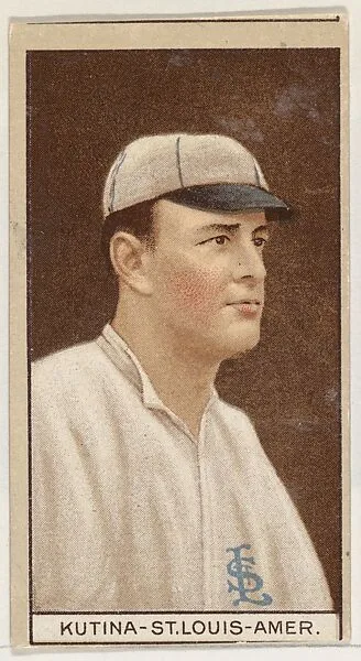 Joseph Kutina, St. Louis, American League, from the Brown Background series (T207) for the American Tobacco Company — American Tobacco Company