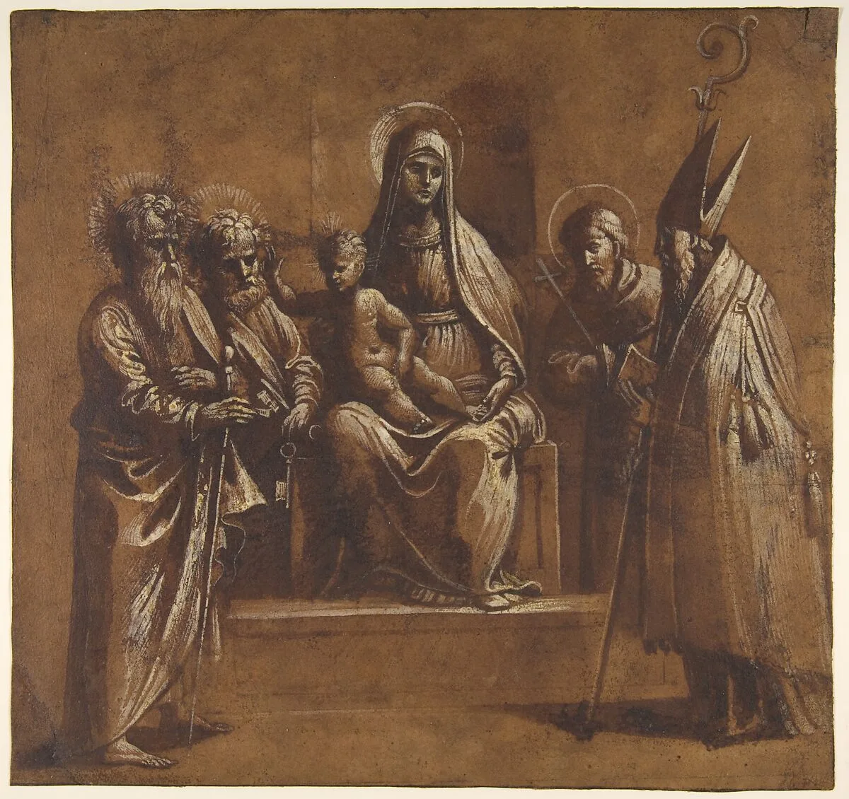 The Virgin and Child with Saints — Girolamo da Treviso