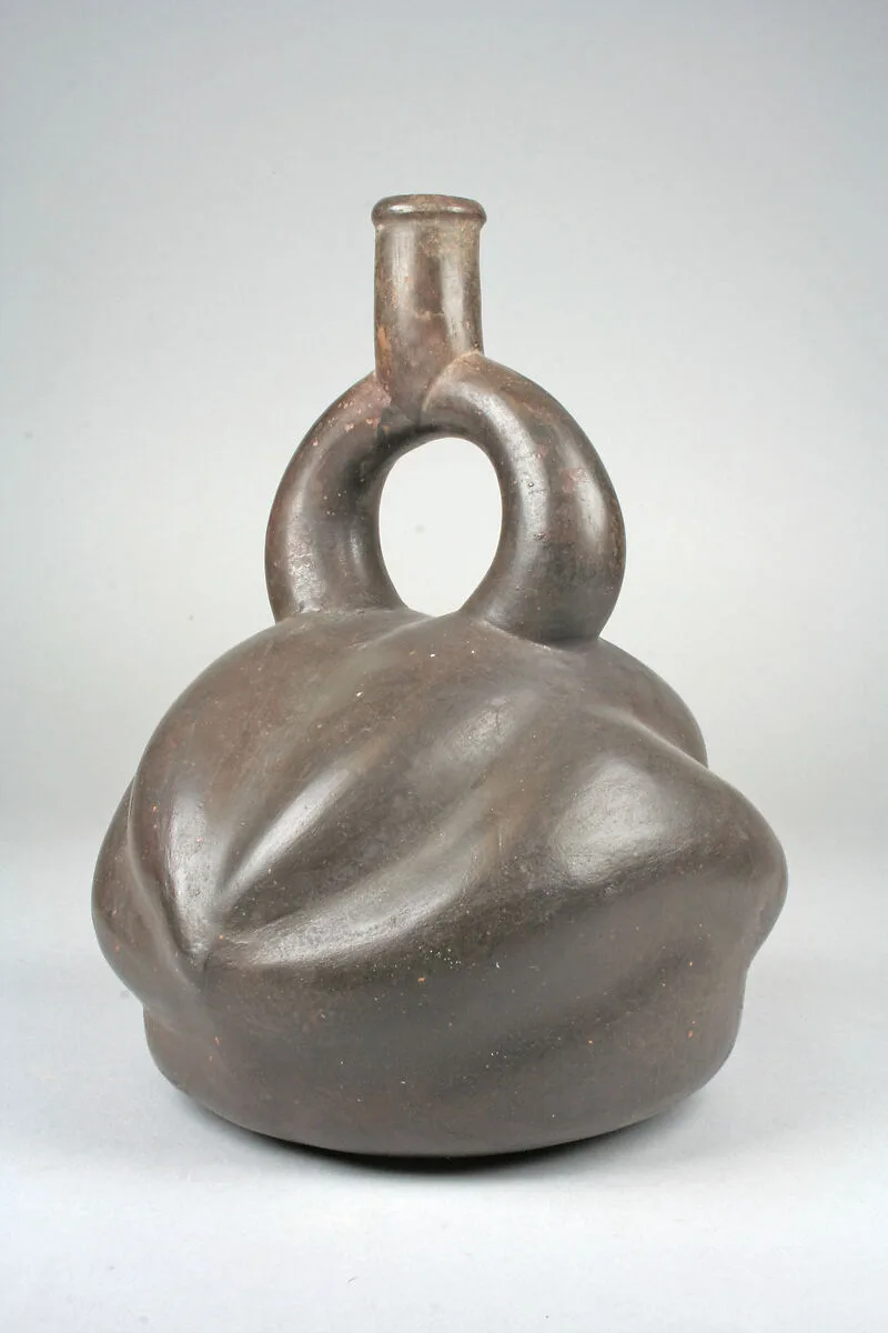 Stirrup Spout Bottle with Fruit Form — Unknown