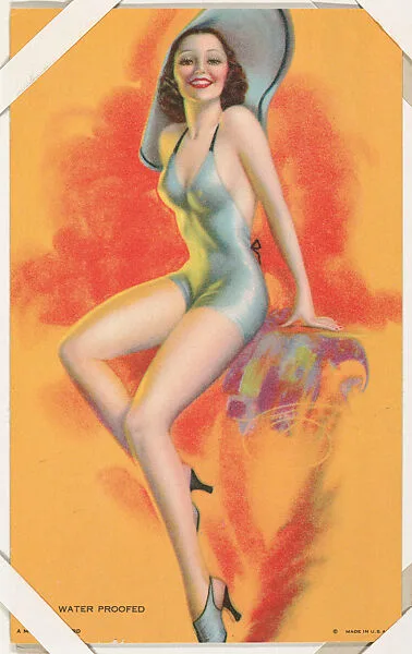 Water Proofed from Glamour Girls series (W424) — International Mutoscope Reel Company