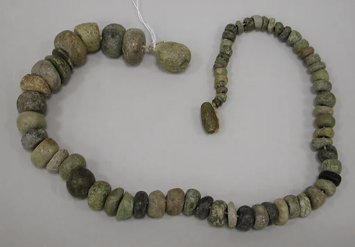 Necklace of stone beads