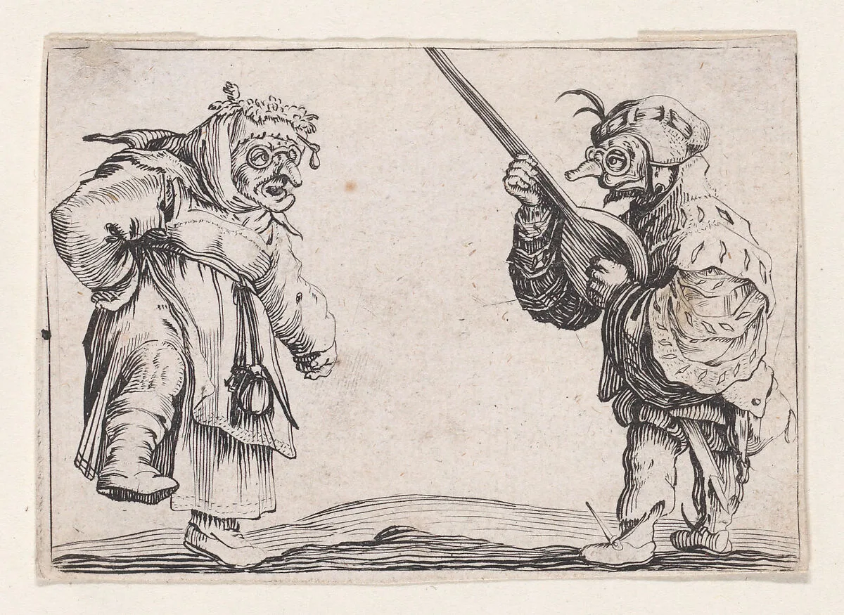 Copy of Les Danseurs Au Luth (The Dancers with a Lute), from "Les Caprices" — Anonymous|Jacques Callot