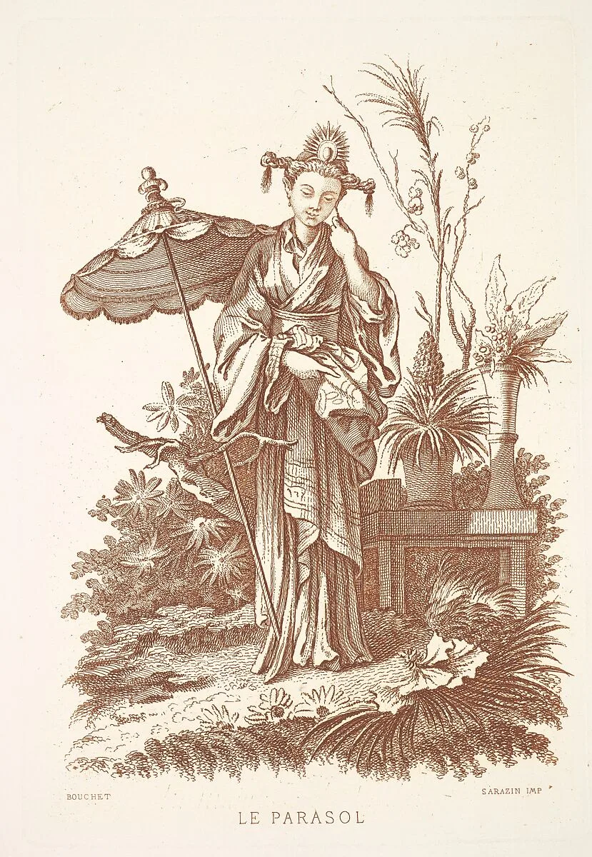 The Parasol, from "L'Artiste" — Sarazin|François Boucher|L'Artiste