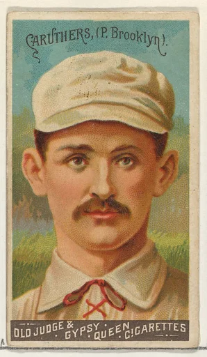 Bob Caruthers, Pitcher, Brooklyn, from the Goodwin Champion series for Old Judge and Gypsy Queen Cigarettes