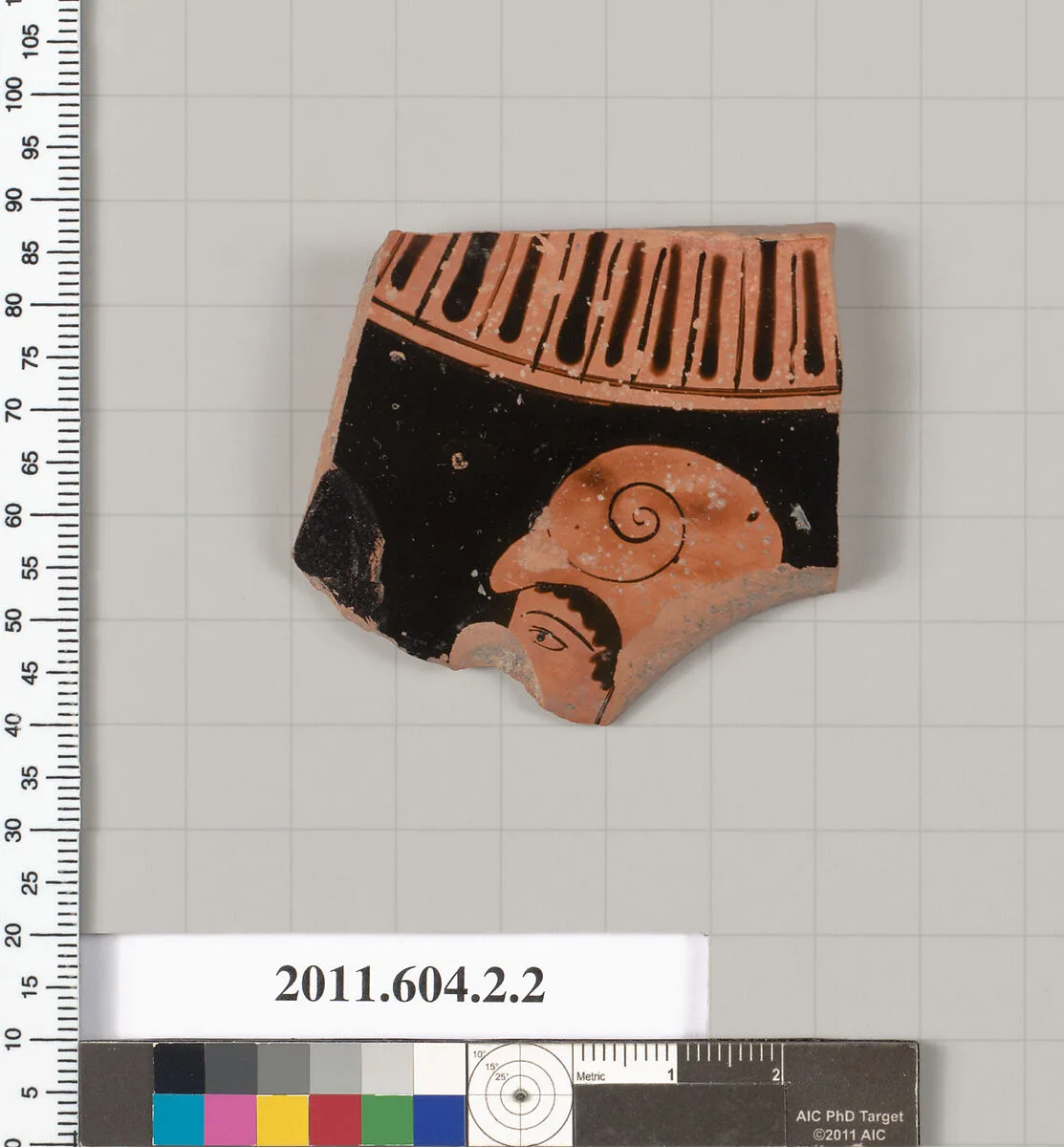 Terracotta fragment of a neck-amphora (jar) — Unknown