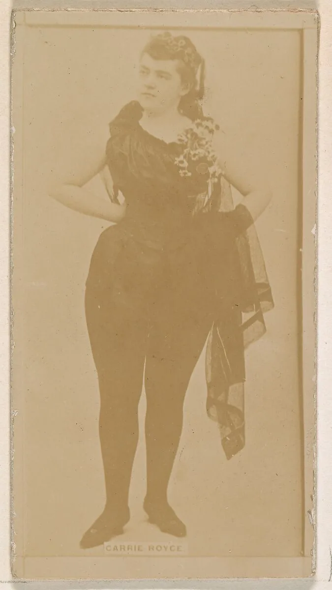 Carrie Royce, from the Actresses series (N245) issued by Kinney Brothers to promote Sweet Caporal Cigarettes — Kinney Brothers Tobacco Company
