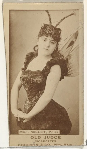Mlle. Millet, from the Actors and Actresses series (N171) for Old Judge Cigarettes